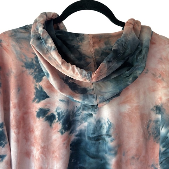 KYODAN | NWOT TIE-DYED SOFT JERSEY LOUNGE CROP OVERSIZED HOODIE | MEDIUM - Picture 8 of 9